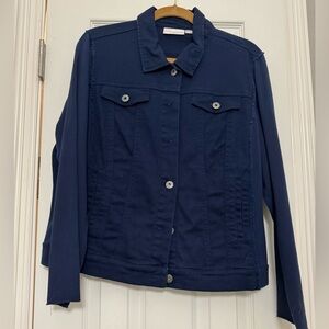 Kim Gravel Large navy denim jacket